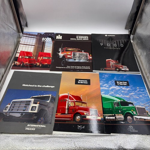 Lot of 6 Vintage International Harvester Truck Sales Brochures 8000 9000 Eagle