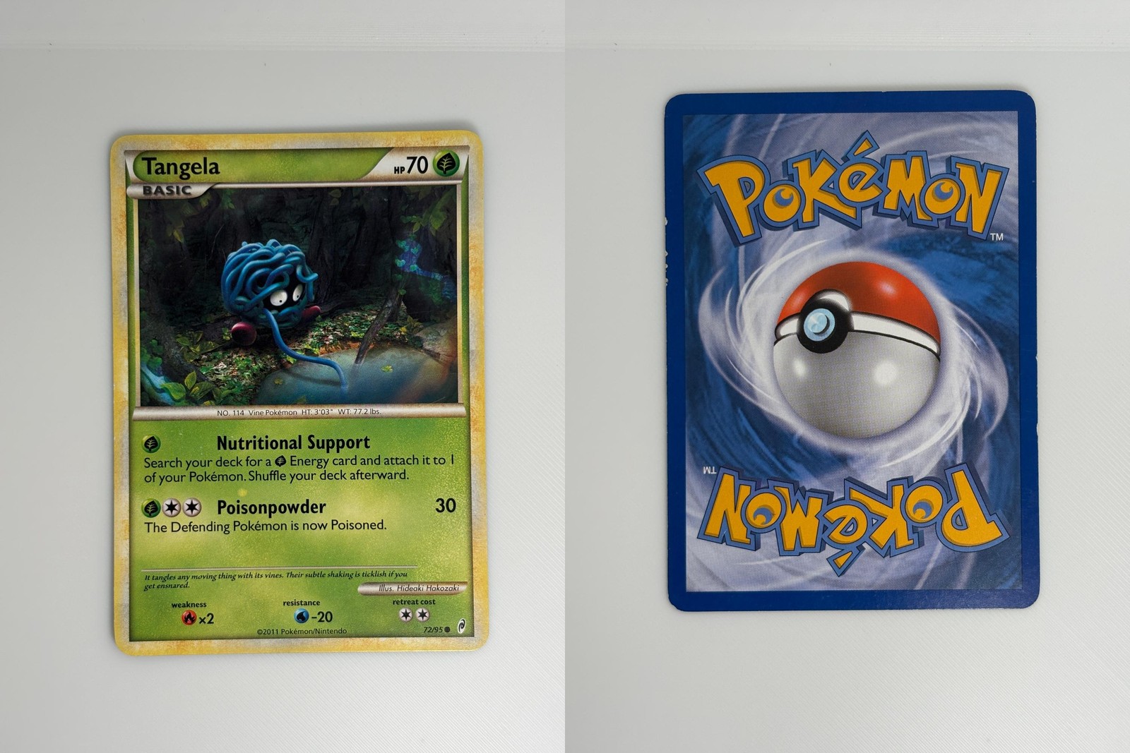 TANGELA 72/95 COMMON CALL OF LEGENDS POKEMON LIGHTLY PLAYED