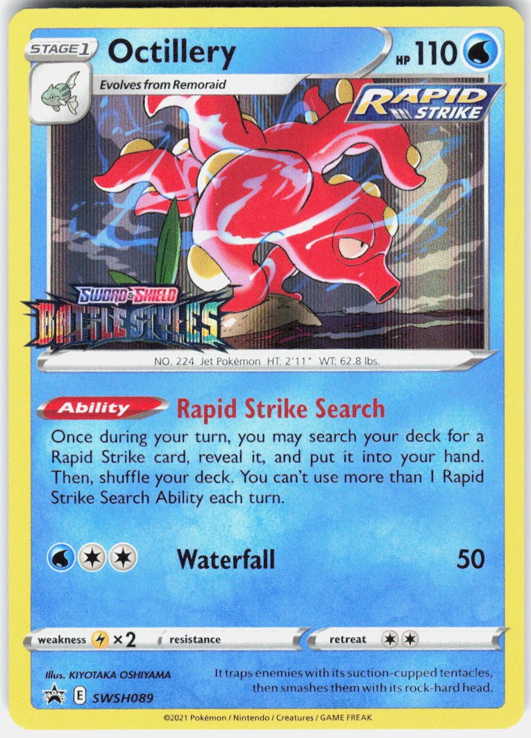 Octillery (Prerelease) Holofoil NM[SWSD - SWSH089]