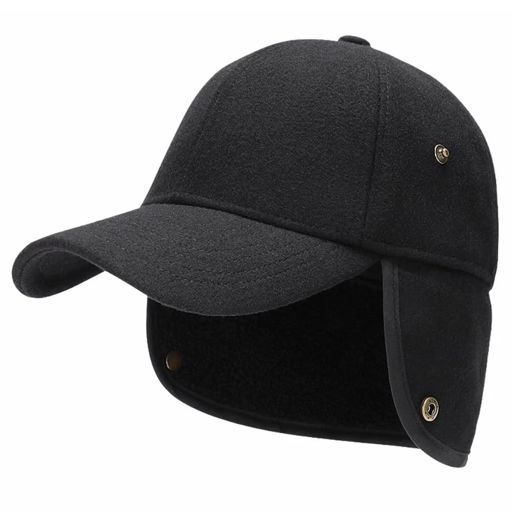 Winter Wool Baseball Caps with Warm Plush Earflap Dad Warm Fleece Linned Bomb...
Opens in a new wind