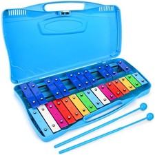 Xylophone, 25 Notes Colorful Metal Keys Glockenspiel Xylophone, Percussion