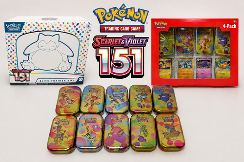 Pokemon 151 Lot | ETB + COMPLETE TIN SET + Costco Tins | New Sealed