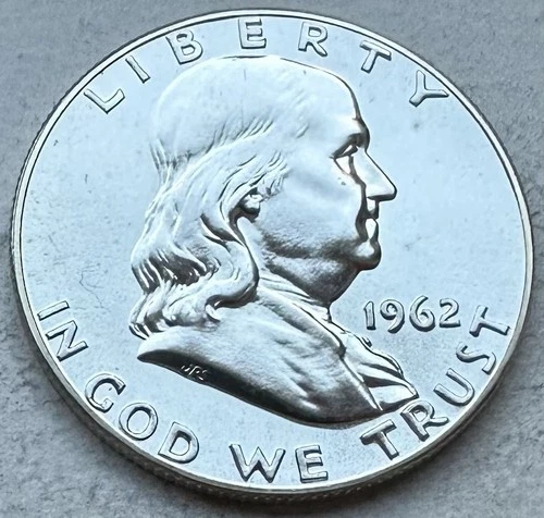 1962 Proof Franklin Half Dollar 90% Silver-INV#8485