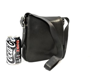 coach black leather messenger bag