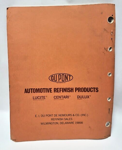 Catálogo de colores acabado automotriz Du Pont 1974 para AMC Ford GM Chrysler - Imagen 3 de 4
