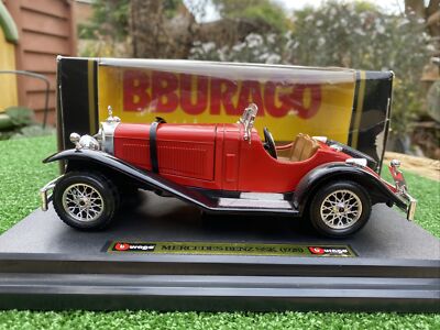 Burago Die Cast Mercedes-Benz SSK 1928 - rot/schwarz Maßstab 1:24 - Cod.1509