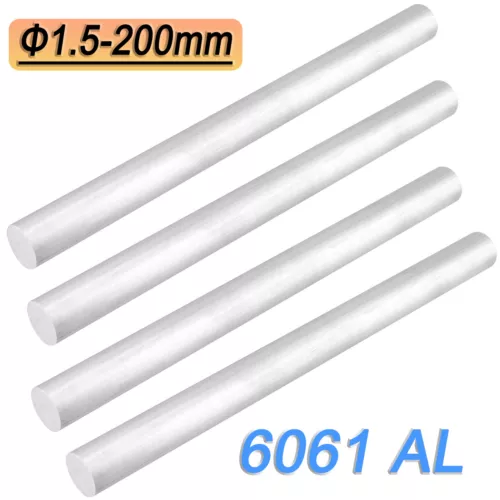 6061 ALUMINIUM ROUND BAR ROD 1mm 2mm 3mm 4mm 5mm 6mm 7mm 8mm 9mm 10mm To 200mm