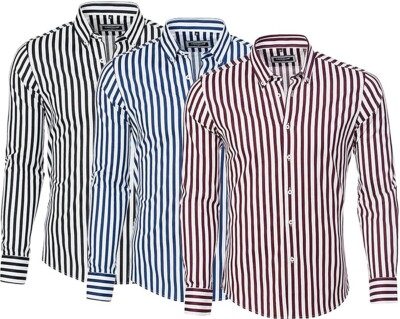 Brandneu ! Designer Hemd von CARISMA in 3 Farben gestreift CRM8436 S - XXL
