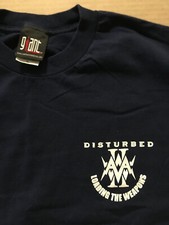 DISTURBED Ultra Rare 2006 TOUR ROAD CREW PROMO T SHIRT w/ TAG for Ten CD USA