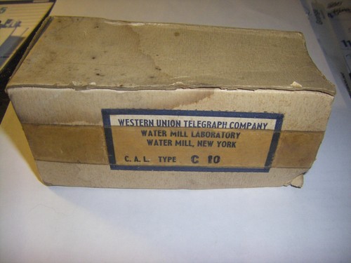 EARLY HISTORIC WESTERN UNION RADIO TELEGRAFO CHIAVE TRASMETTITORE TUBO 8/PRONG (NOS) - Foto 2 di 14