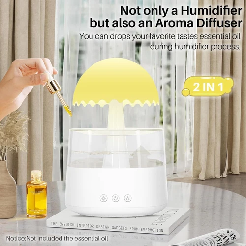 Rain Cloud Humidifier Water Drip Diffuser Aromatherapy Humidifier w/ 7 Colors US - Bild 28 von 44