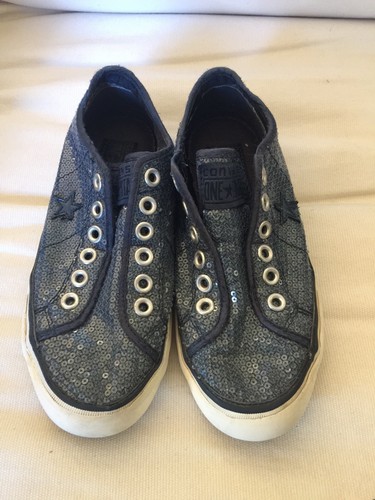 blue sequin converse sneakers