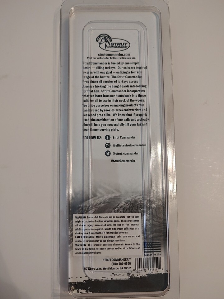 STRUT COMMANDER Turkey Mouth Call 3 Pack Turkey Hunting eBay