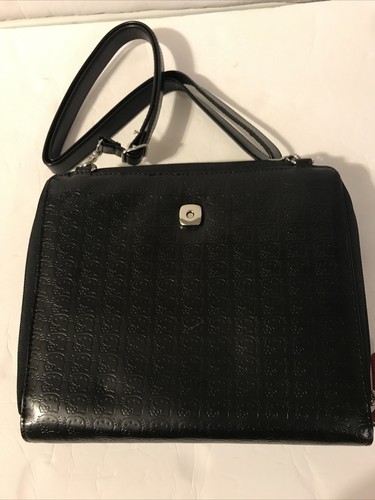 Hello Kitty Case Black iPad Tablet Portfolio #KT43488 Pocket Strap Messenger Bag - Picture 3 of 12