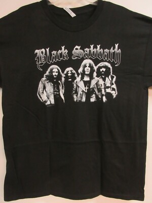 BLACK SABBATH OFFICIAL MERCH GRAY SCALE 2017 BAND CONCERT MUSIC T-SHIRT MEDIUM