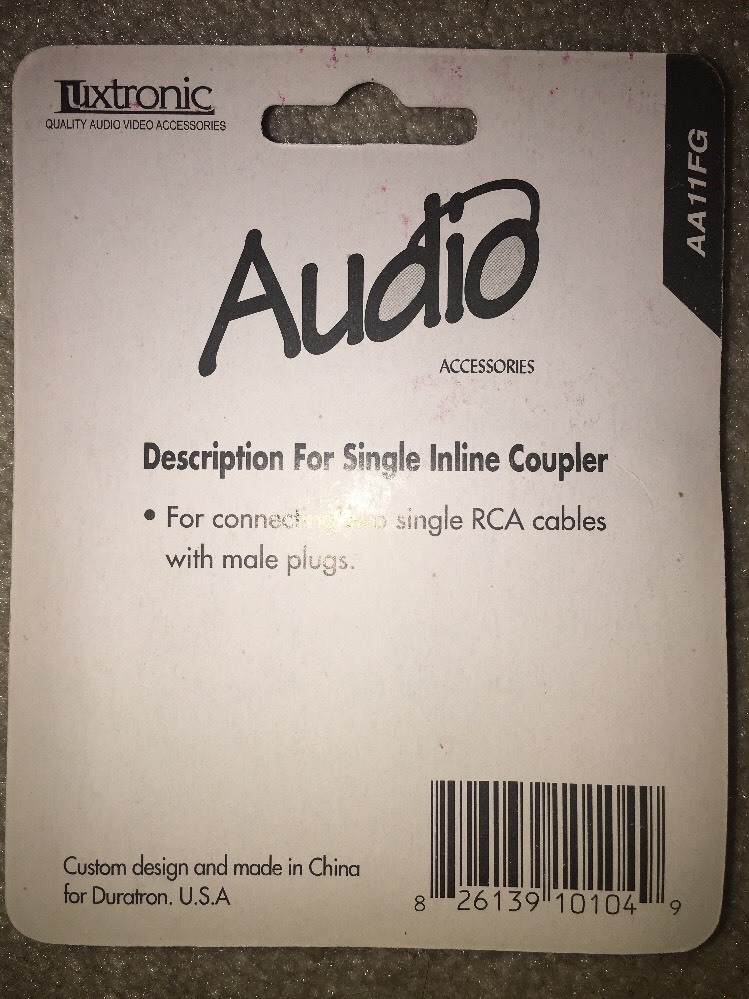 Audio AA11FG Single Inline Coupler | eBay