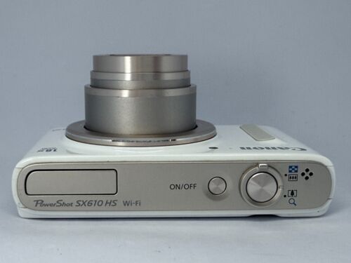 Canon PowerShot SX610 HS White Digital Camera Tested Near Mint Made In Japan - Picture 10 of 18