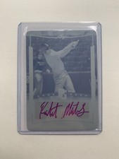 2014 Leaf Perfect Game National - Robert Montes- Cyan Plate - 1/1 - Base Auto