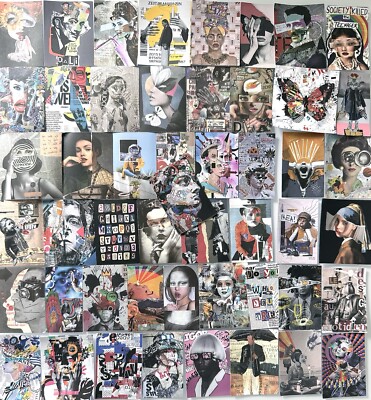 Stickerbomb 50x Moderne Kunst Magazin Design  Aufkleber Sticker Laptop