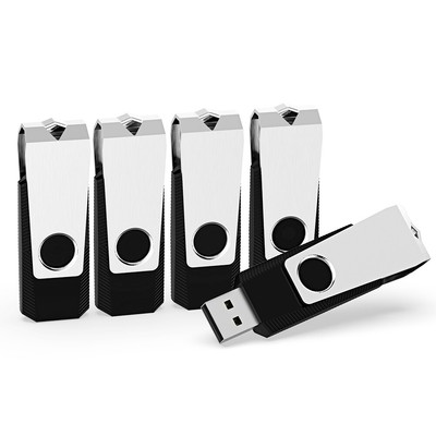 Kootion 5pcs 64GB USB 3.0 Metal Anti-skid Flash Drives U Disk For PC Laptop Mac 