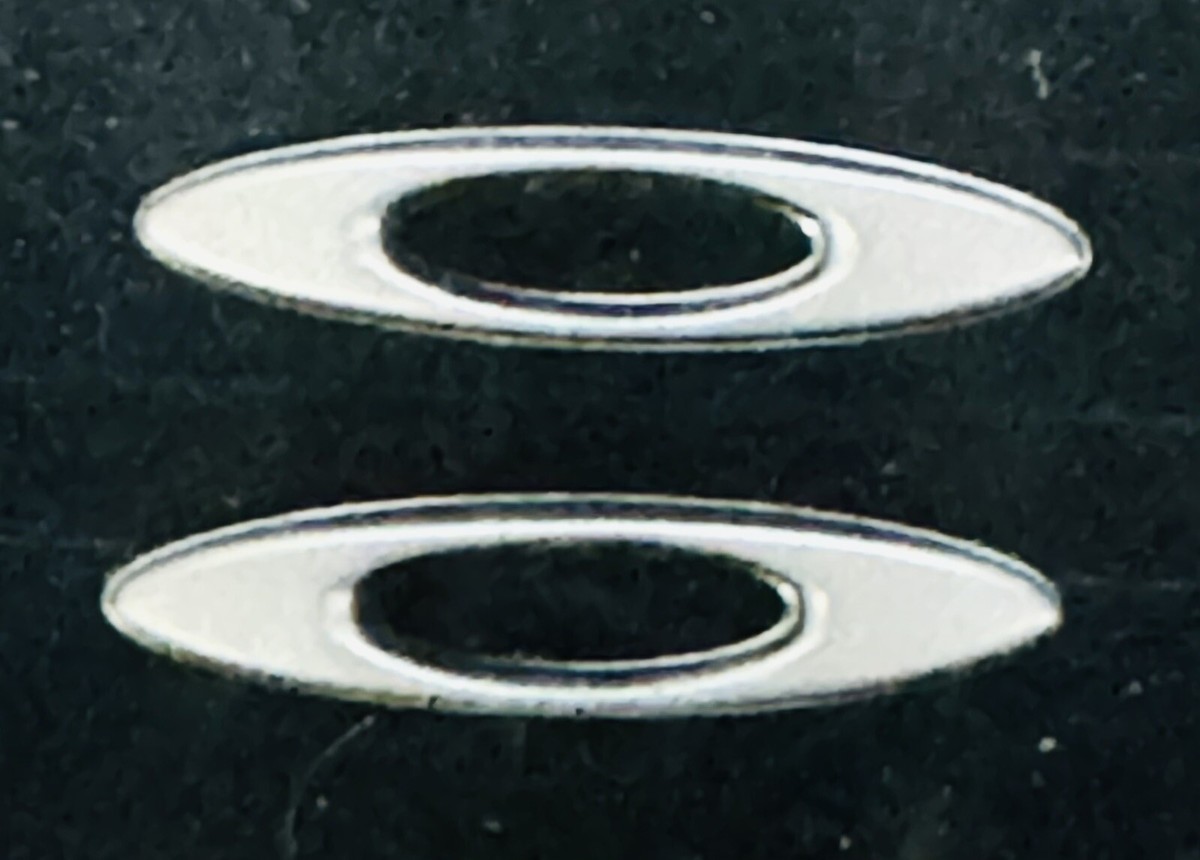 OAKLEY JAWBREAKER SUNGLASSES REPLACEMENT SILVER REPLACEMENT LOGO