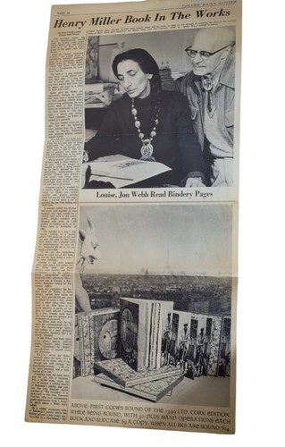 OUTSIDER 4/5 Jon Edgar Webb letters Henry MIller Burkowski, Patchen LOUJIN PRESS - Picture 16 of 17
