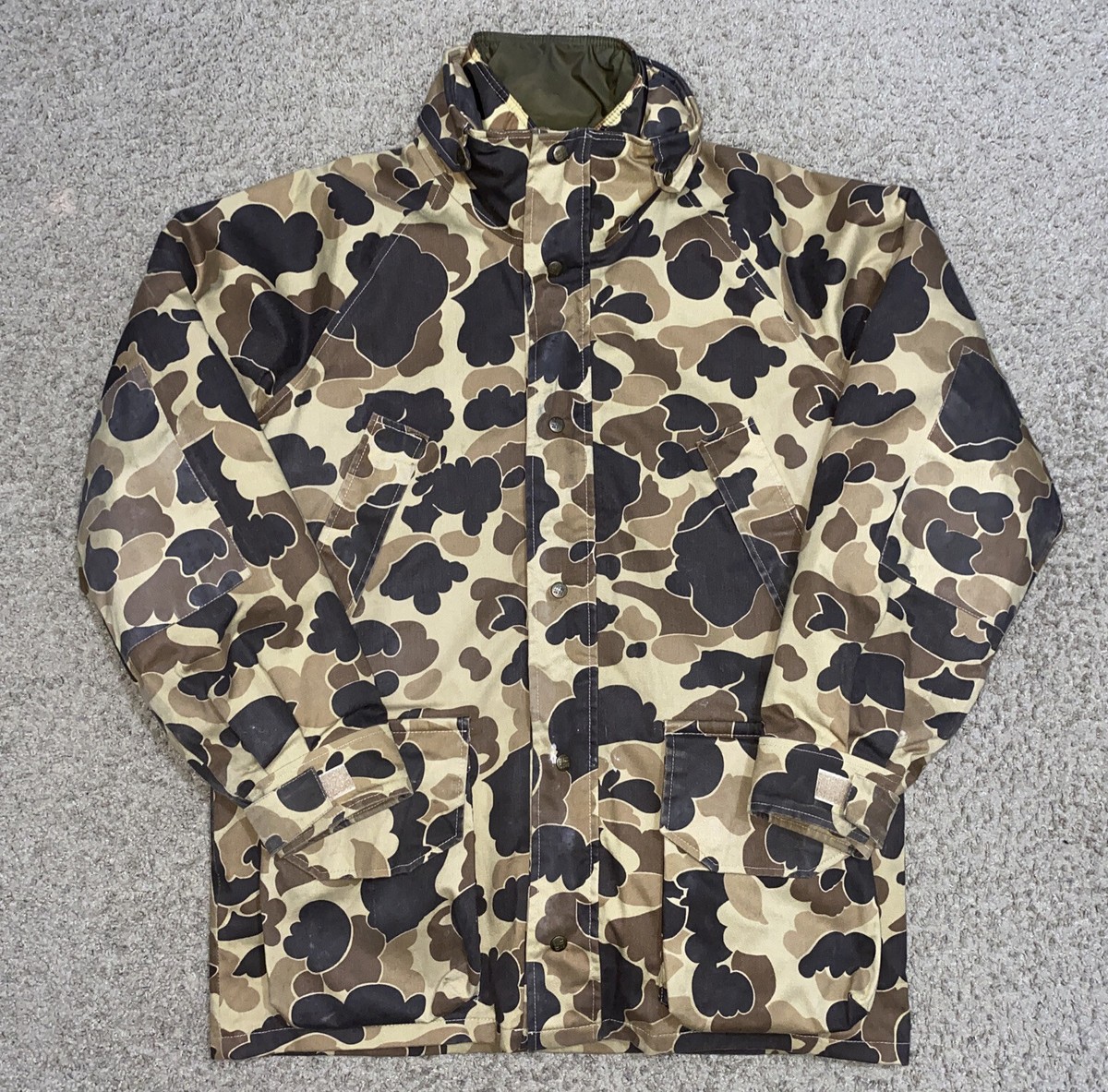 VTG Columbia Gore Tex Duck Camo Parka Jacket 3 In 1 Bomber Large