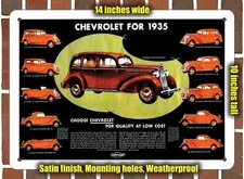 Metal Sign - 1935 Chevrolet Vintage Ad 01