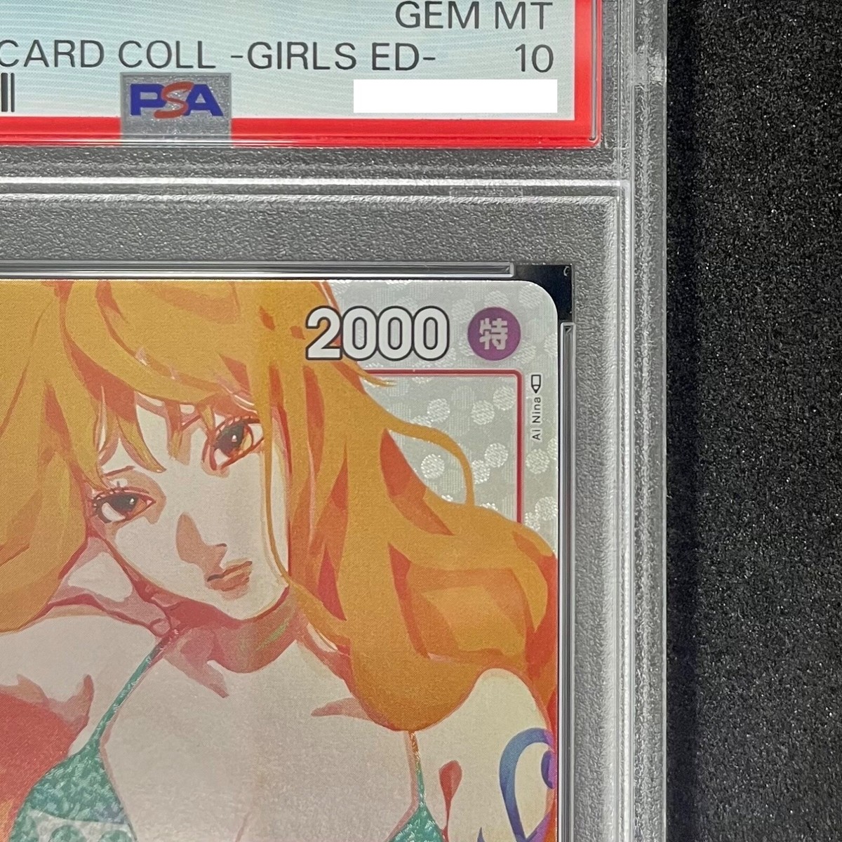 PSA 10 Nami OP01-016 Premium Card Collection Girls ED ONE PIECE