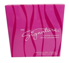 Mary Kay Signature Custom Compact w/Mirror Refillable Silver #9004 New in Box