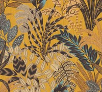 Vliestapete Floral BläTter Gelb Braun Blau Livingwalls 37860-1 (3,15€/1Qm)