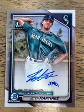 Jeter Martinez 2024 Bowman Chrome Prospects 1st RC AUTO #CPA-JMZ Mariners