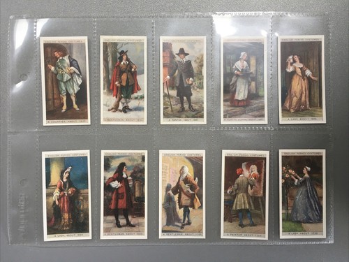 BAT English Period Costumes Cigarette Cards Set of 50 Plain Back - Picture 5 of 7