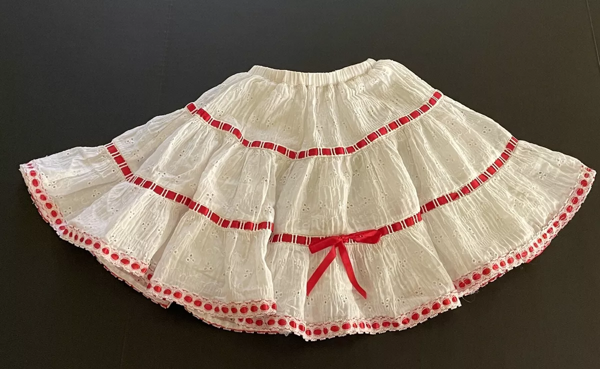 Vintage Square Dance Petticoat White/ivory With Good Elastic Waist