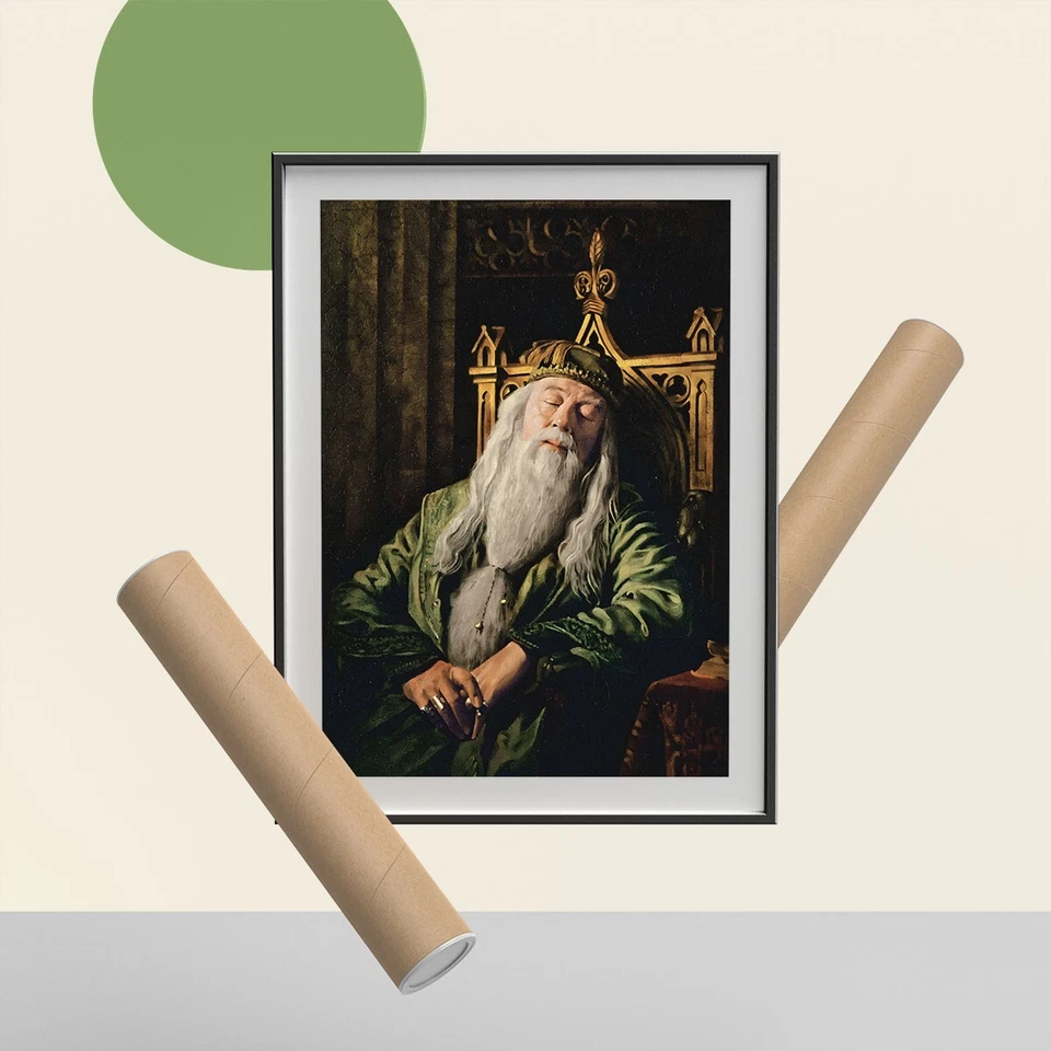 Dumbledore Portrait Poster, Harry Potter Poster, Dumbledore Sleeping -Wall Decor - Image 4 of 4
