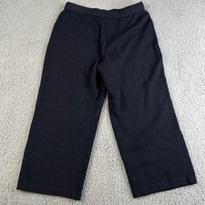 Vintage ST JOHN Collection Pants Womens 6 Black Santana Cropped Knit