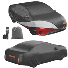 Mockins Extra Thick Car Protection 250g PVC Cotton Heavy Duty Sedan Car Cover UV