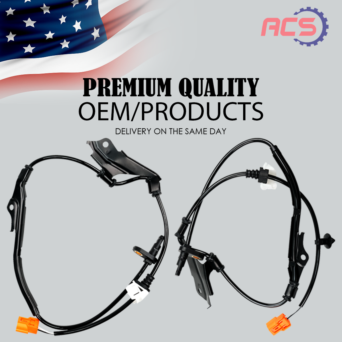 2X Front Left & Right ABS Wheel Speed Sensor OEM For Honda Accord Acura 2.4/3.0L