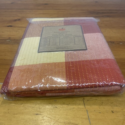Well Dressed Home Tablecloth Oblong 60"X 102" Cotton Autumn Fall Seats 8-10 Fall - Picture 9 of 9