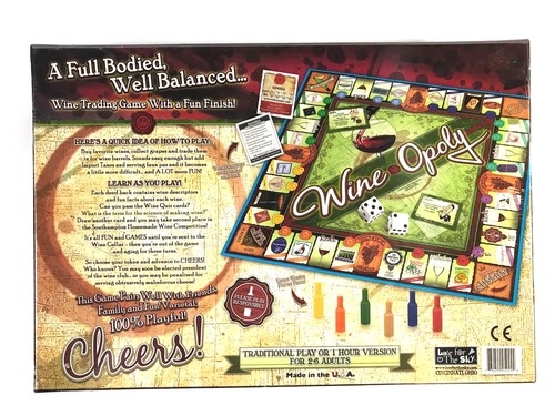Wineopoly - Juego de mesa de comercio de vinos de Late For the Sky SELLADO - Imagen 2 de 2