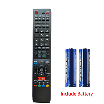 NEW Remote GB005WJSA for SHARP AQUOS TV GA890WJSA GB118WJSA LC60C6400U+Battery 