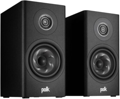 Pair Polk Audio Reserve R100 Bookshelf Standmount Speakers Black