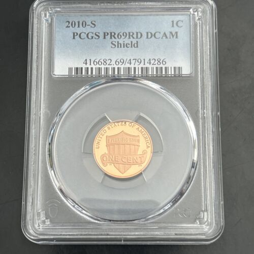 2010 S Lincoln Shield Cent PR 69 RD DCAM PCGS Penny Proof