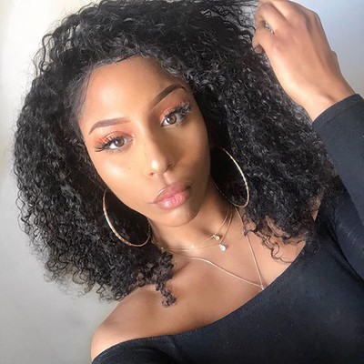 12 22 Brazilian Kinky Curly 100 Human Remy Hair Full Front