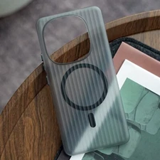 For iQOO 13 Magentic Corrugated Back Case Anti-Fingerprint Slim Hard Matte Cover