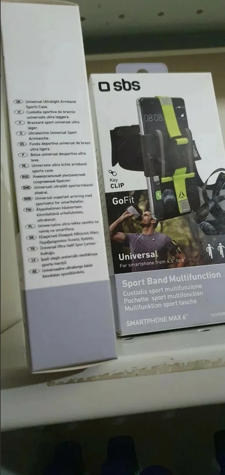 SBS Go Fit Sport Arm Band Universal Smart Phone 4.5"-6" with key clip bnx 2 Bike - Image 2 of 3