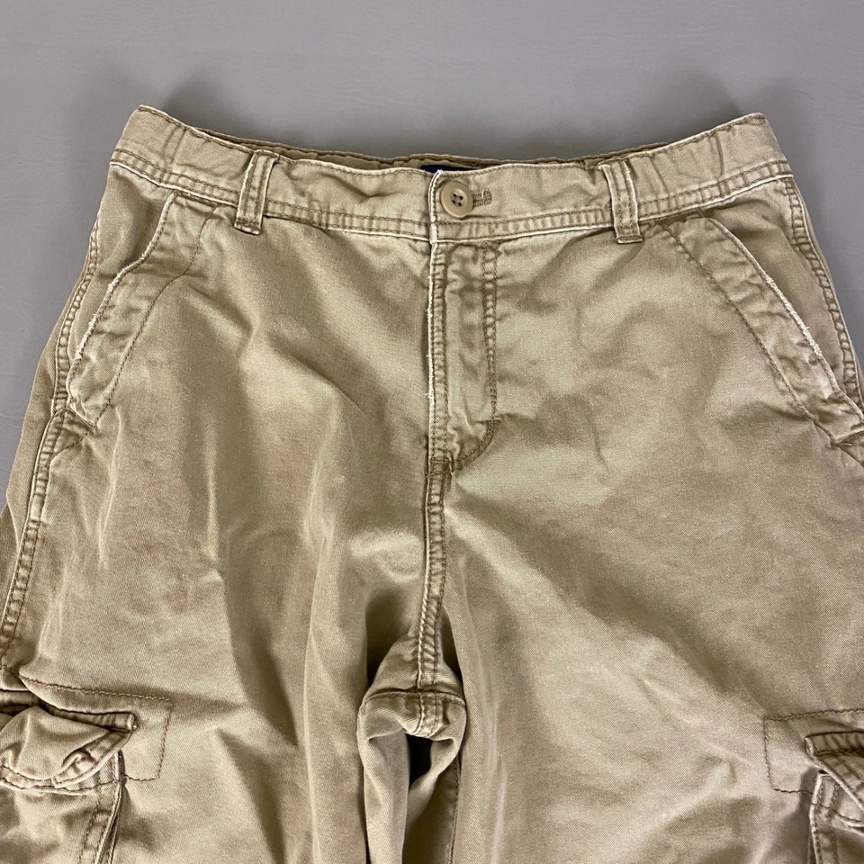 切诺基男孩工装短裤 16 码棕褐色棉混纺休闲活动坚固复古 Y2K — 第 2/4 张图片