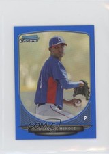 2013 Bowman Chrome Minis Blue Refractor 69/99 Yohander Mendez #308 3f4