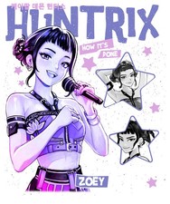 K Pop Demon Hunters - Zoey A3 Glossy Poster Print