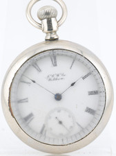 WALTHAM No. 18, 7j 18s, 10412358 POCKET WATCH, FAHY'S ORESILVER, FOR REPAIR HT